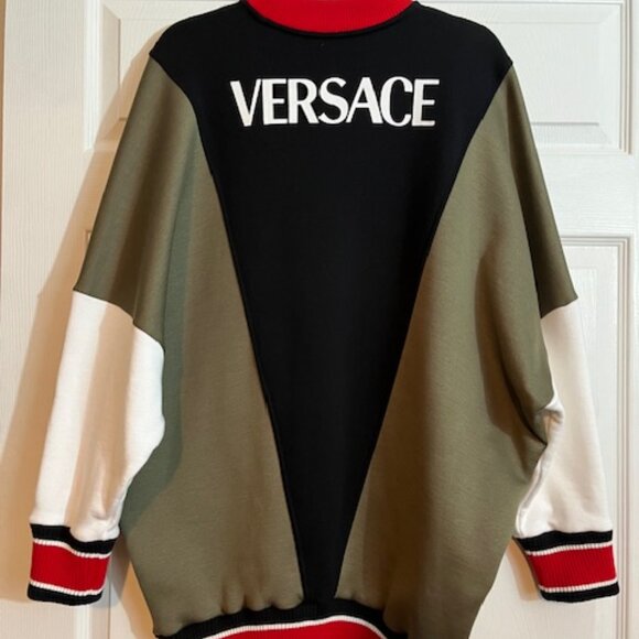 Versace Colorblock Logo Graphic Sweatshirt (Size M) - Picture 5 of 10